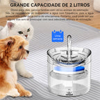 2l Novo Fonte De Gato Auto Correndo Bebidas De Água Para Cão Filtro Automático Inteligente Transparente Pet Beber