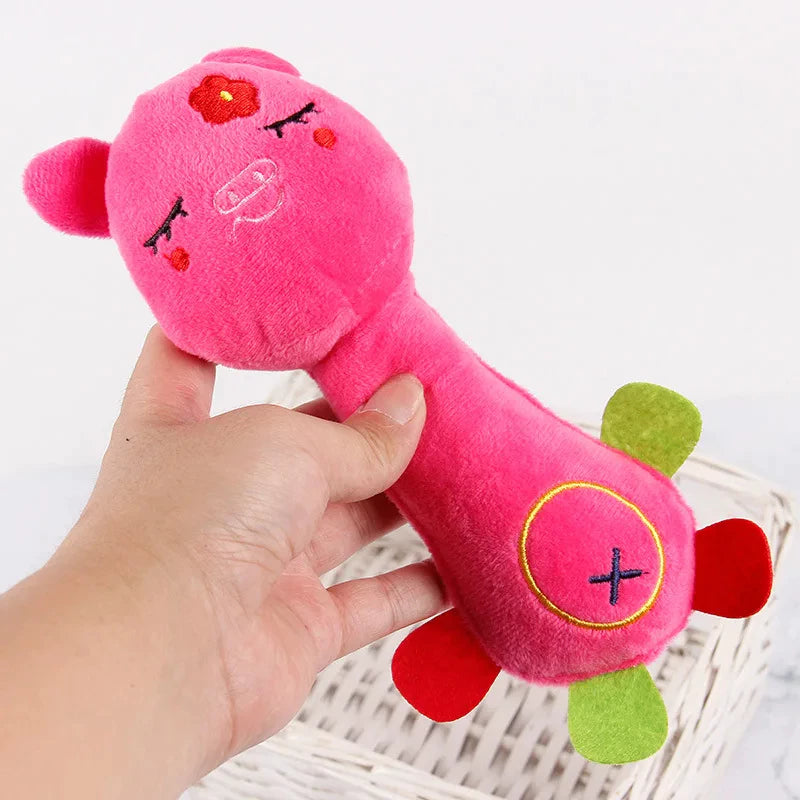 Brinquedo pet para Cachorro com apito - Pelúcia para Cães e Gatos – Animais Mágicos, Lavável