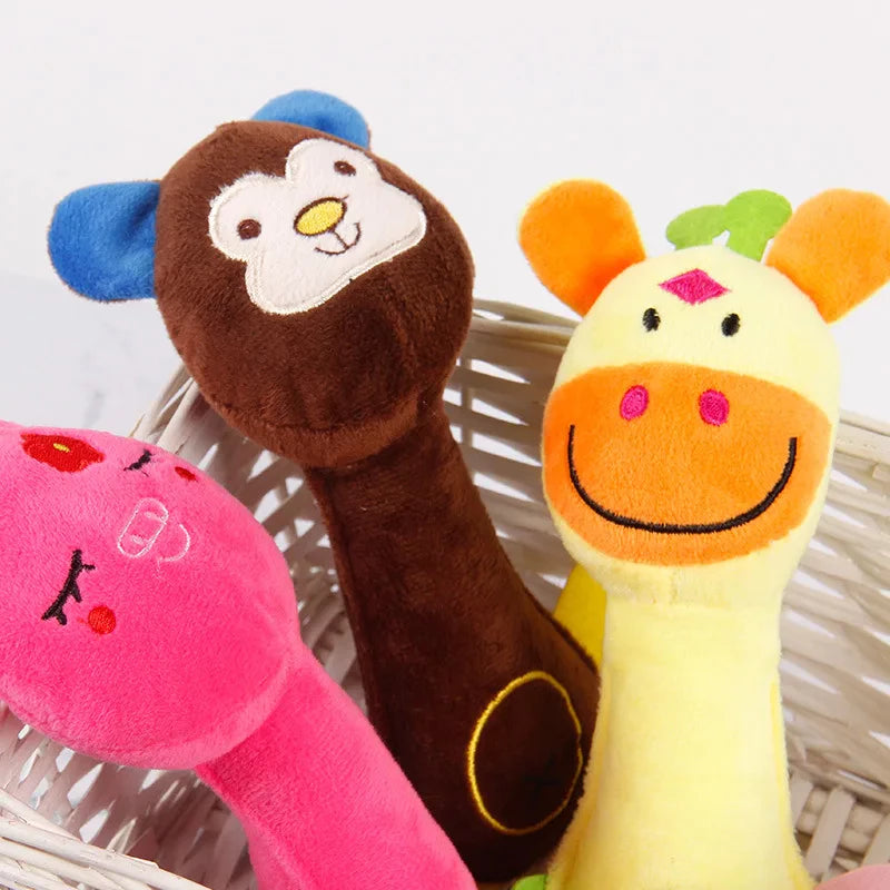 Brinquedo pet para Cachorro com apito - Pelúcia para Cães e Gatos – Animais Mágicos, Lavável