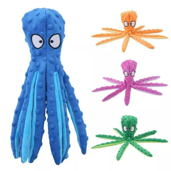 Brinquedo Mastigável Polvo Anti Stress para Cães - Pet Croc