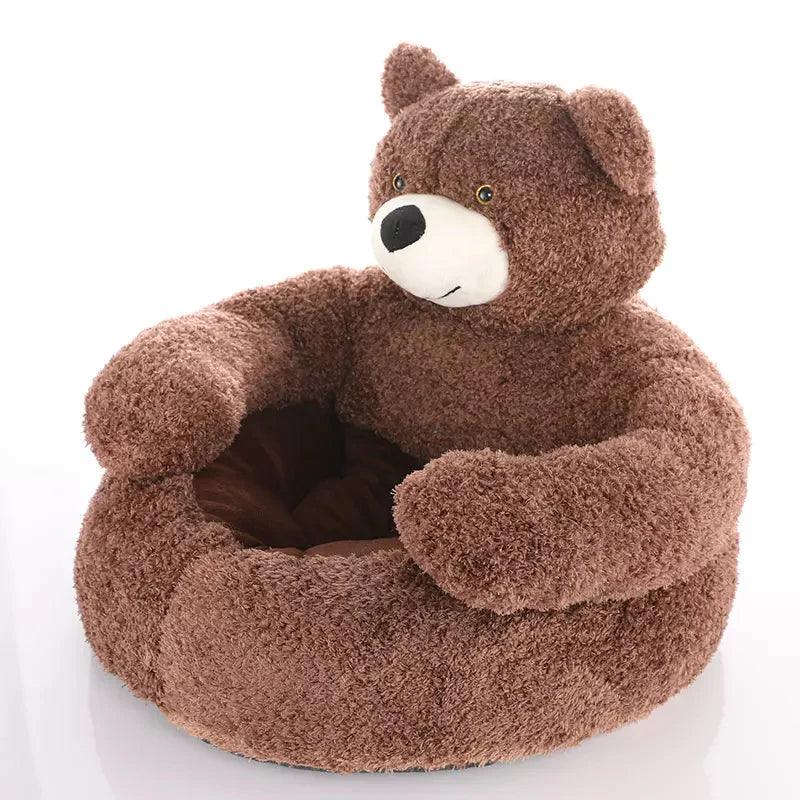 Round Pet Bear Bed 