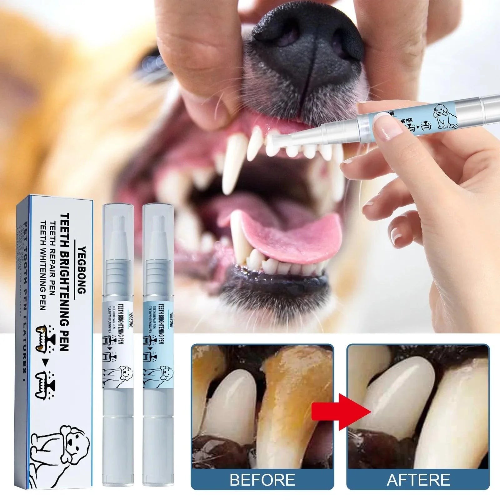 Caneta de cuidado dental para Cães