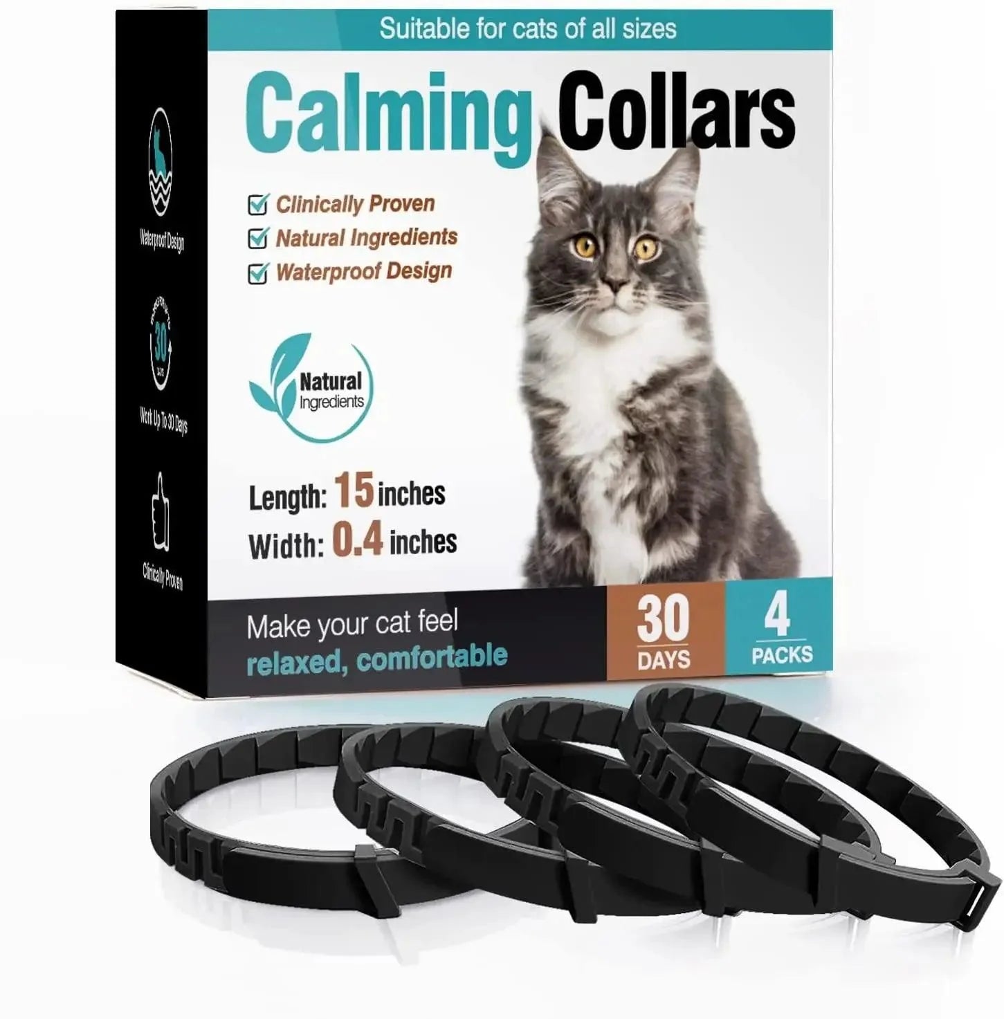 Coleira Anti Ansiedade Para Cães e Gatos Calming