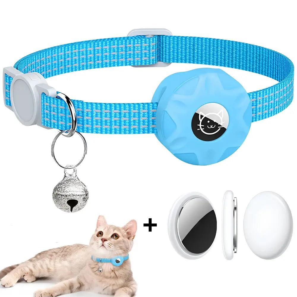 Coleira Rastreadora para Gatos + Air tag - Rastreador em Tempo Real
