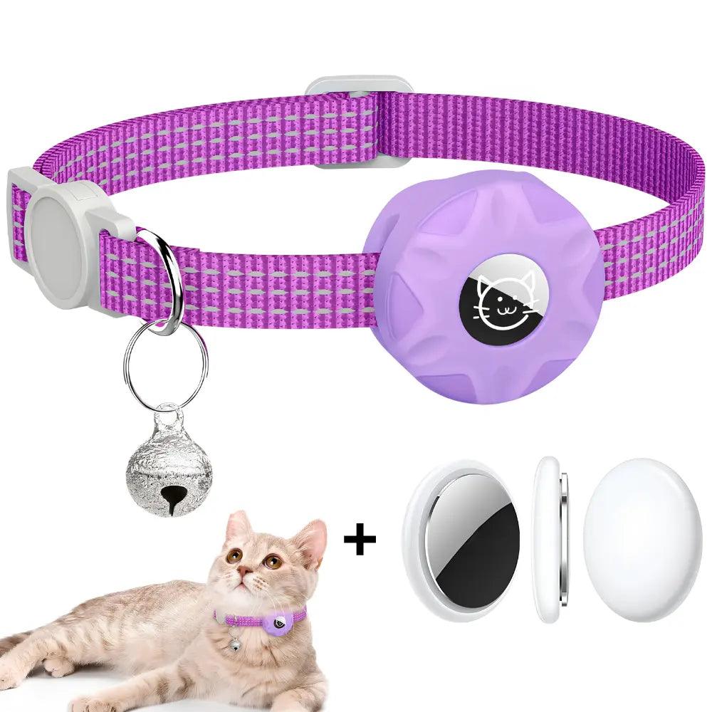 Coleira Rastreadora para Gatos + Air tag - Rastreador em Tempo Real