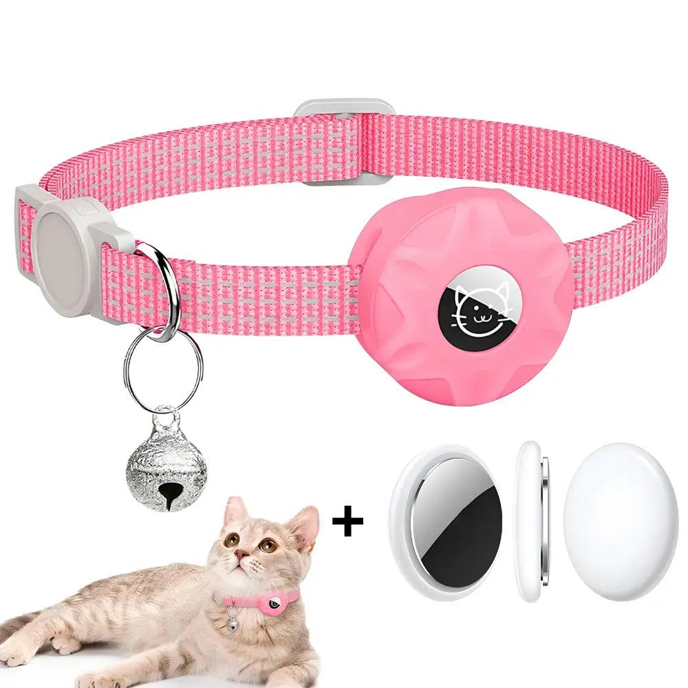 Coleira Rastreadora para Gatos + Air tag - Rastreador em Tempo Real