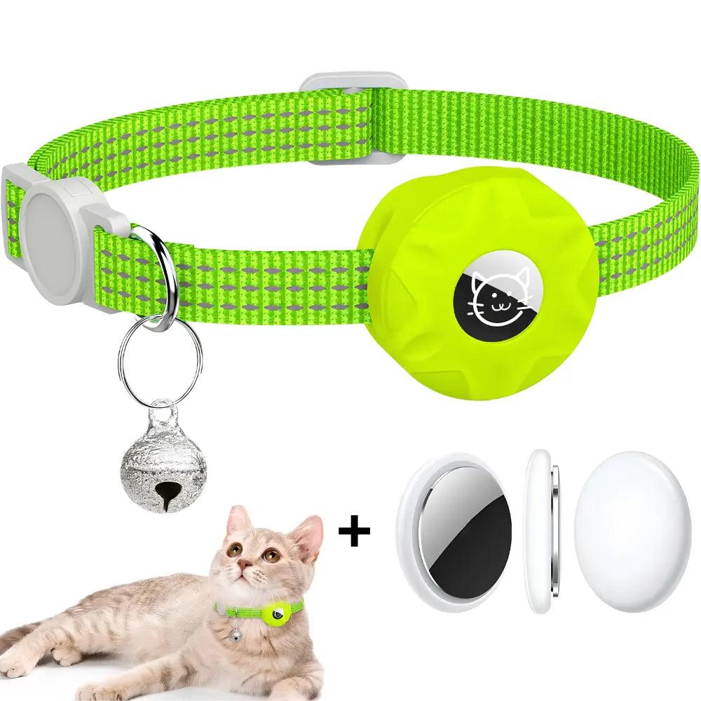 Coleira Rastreadora para Gatos + Air tag - Rastreador em Tempo Real