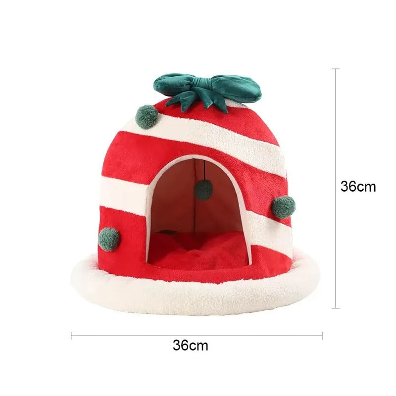 Cama Para Gato de Natal