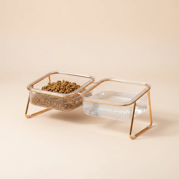 Tigela Transparente Nuiwi para Cachorro e Gato - Pet Croc
