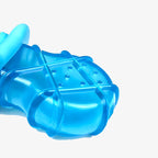 Dog teething toy with water-filled popsicle and cooling rubber.