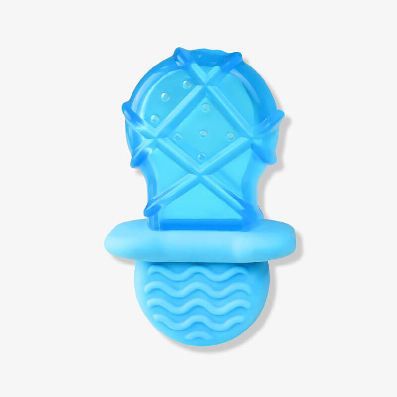 Dog teething toy with water-filled popsicle and cooling rubber.