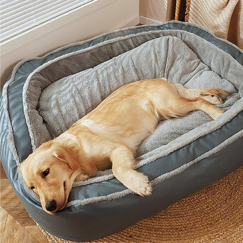 Capa de Cama para Cachorro - Cama grande e quente para dormir profundo