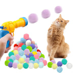 Lançador de Bolinhas para Gatos com 100 Bolinhas Grátis