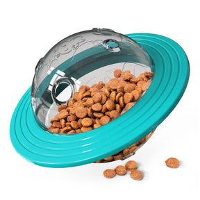 Brinquedo Disco Voador com Dispenser de Ração para Pet