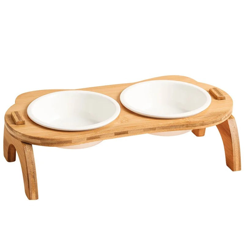 Comedouro Cat de Bambu