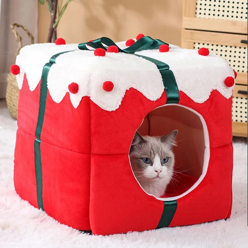 Cama Para Gato Caixa de Presente