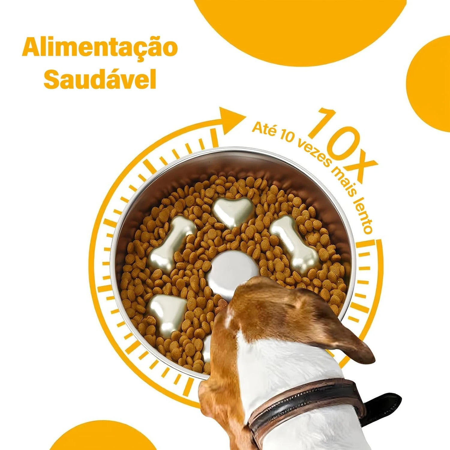 Comedouro Lento 2 em 1