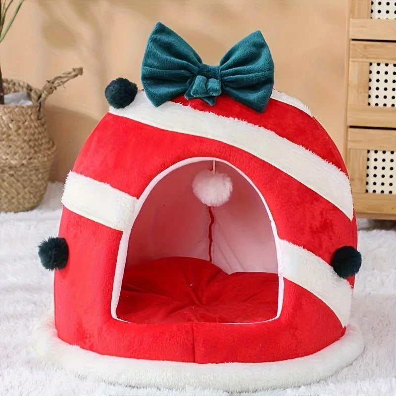 Cama Para Gato de Natal
