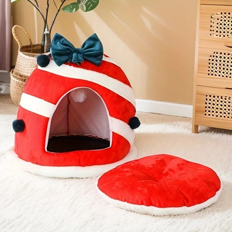 Cama Para Gato de Natal