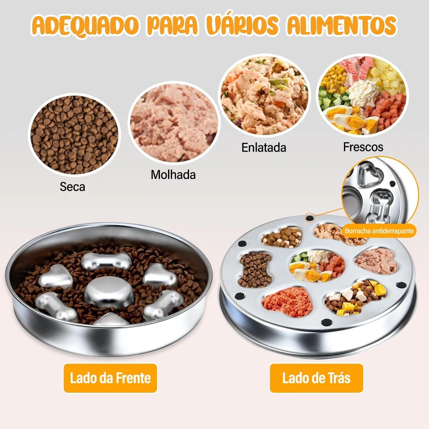 Comedouro Lento 2 em 1