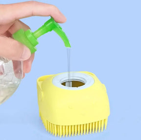 Esponja De Silicone Para Banho Com Dispenser 🇧🇷
