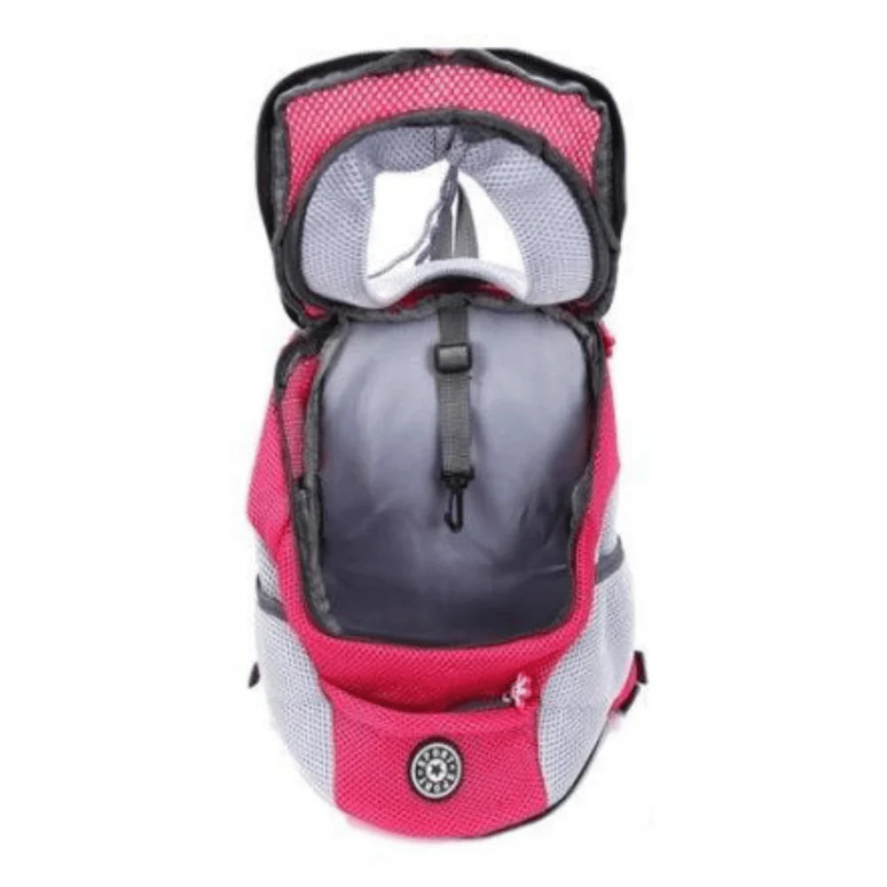 Mochila Pet Bolsa Canguru para Transporte de Cães