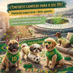 Roupinha Copa do Mundo Brasil para Cachorro e Gato - CrocCopa™