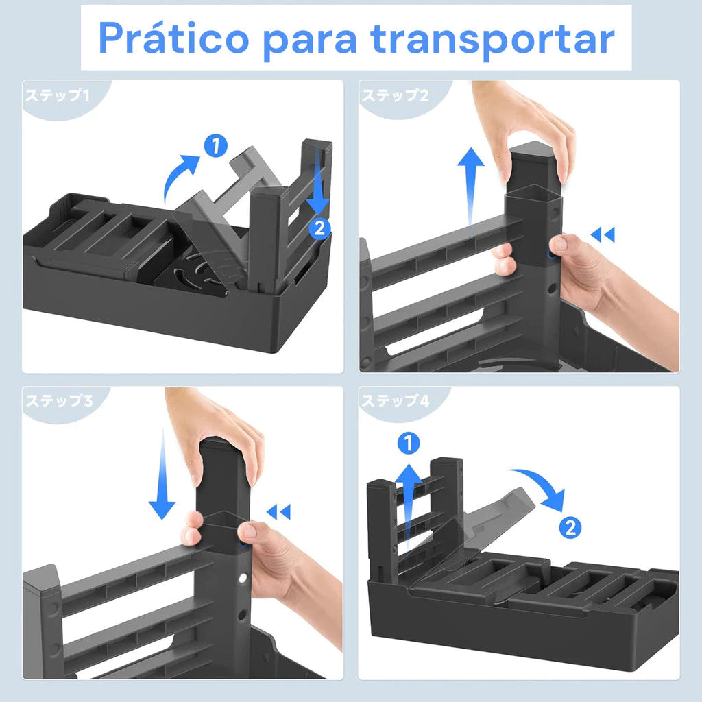 Alimentador bebedouro Comedouro Elevado Pet Regulavel Duplo Ergonômico Cachorro Olivini Home