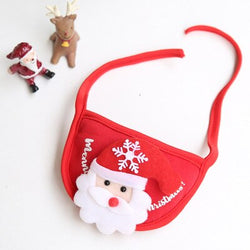 Babador &/ou Gorro Fofo de Natal para Cachorro e Gato, vista traseira - Pet Croc