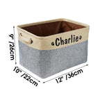 toy storage baskets  toy basket  pet store near me  pet shop near me  personalized dog tags  dog toy storage  dog toy box  dog toy basket
