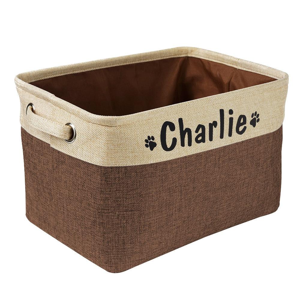 toy storage baskets  toy basket  pet store near me  pet shop near me  personalized dog tags  dog toy storage  dog toy box  dog toy basket