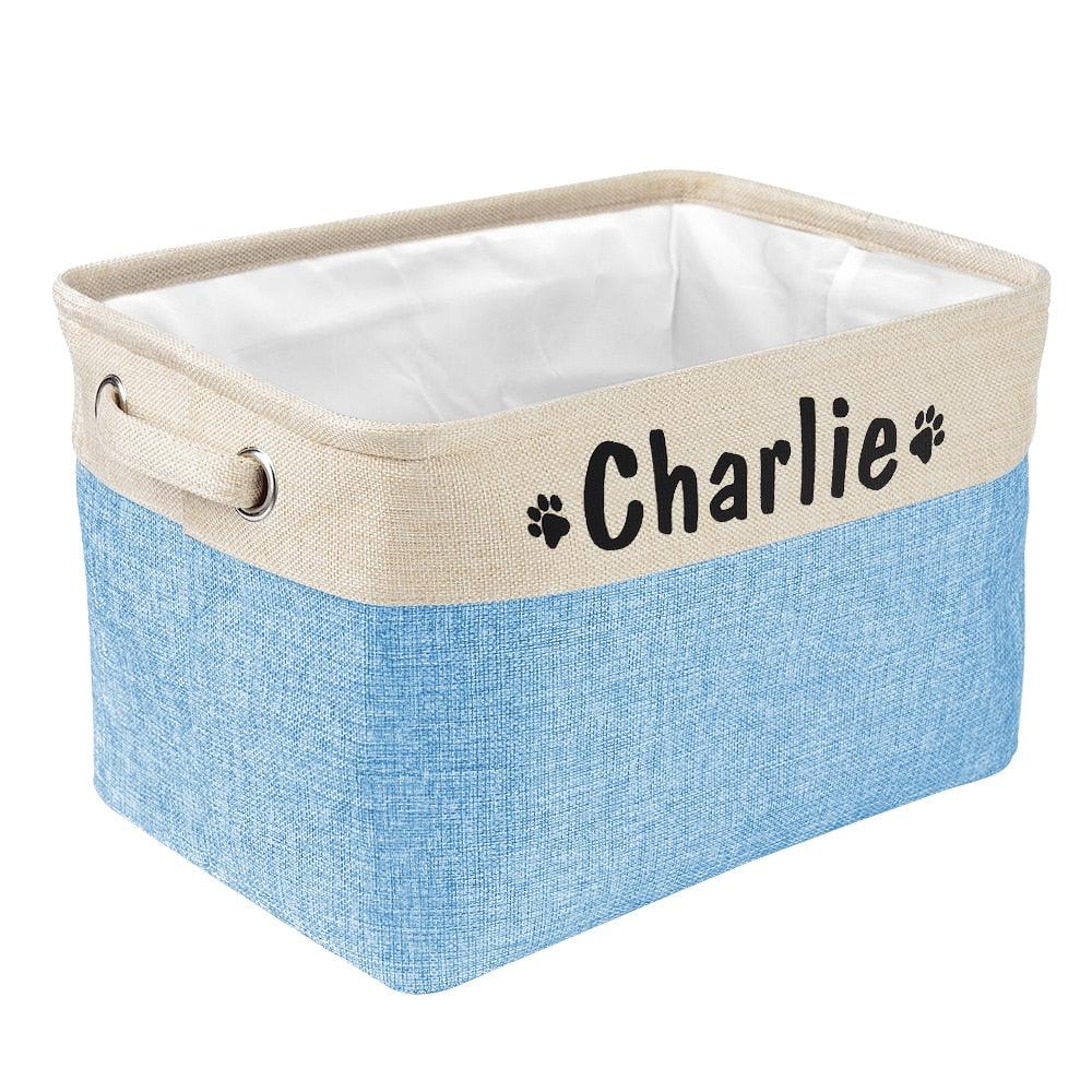 toy storage baskets  toy basket  pet store near me  pet shop near me  personalized dog tags  dog toy storage  dog toy box  dog toy basket