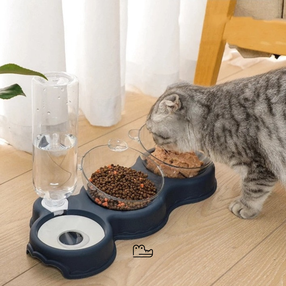 Tigela TriCroc™: Comedouro e Bebedouro Ergonômico para Pets - Pet Croc 