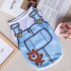 Cute Sphynx Cat Shirt Vest for Cats Gotas Summer Breathable Pet Clothes Clohting Katten Kedi mascotas Costume Dog Suit ropa para - Pet Croc 