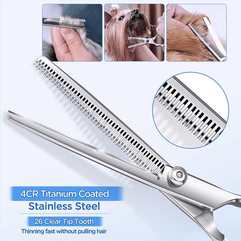 kit tesoura para tosa pet tesoura tosa cachorro