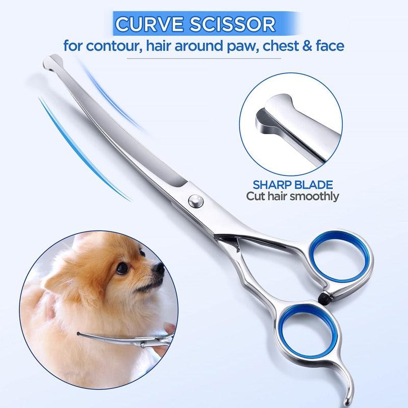 kit tesoura para tosa pet tesoura tosa cachorro