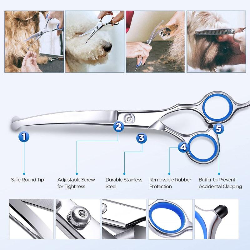 kit tesoura para tosa pet tesoura tosa cachorro