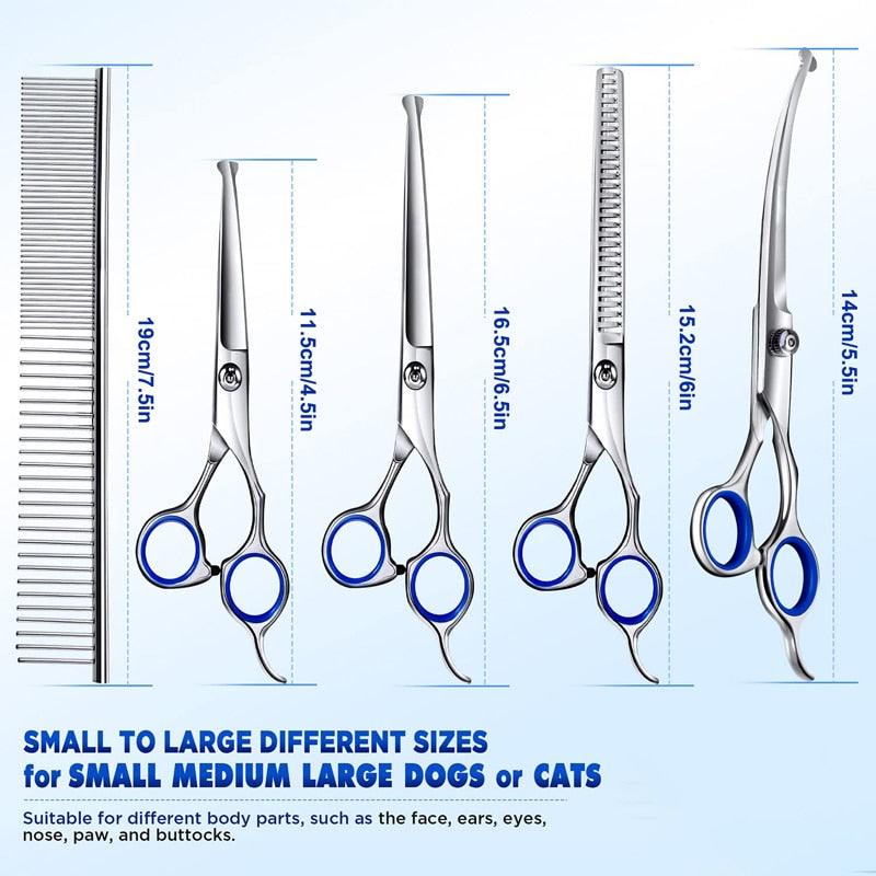 kit tesoura para tosa pet tesoura tosa cachorro